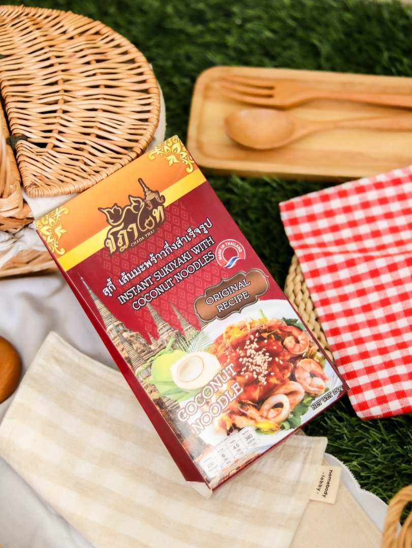 สุกี้ เส้นมะพร้าว กึ่งสำเร็จรูป ตรา ชฎาไท