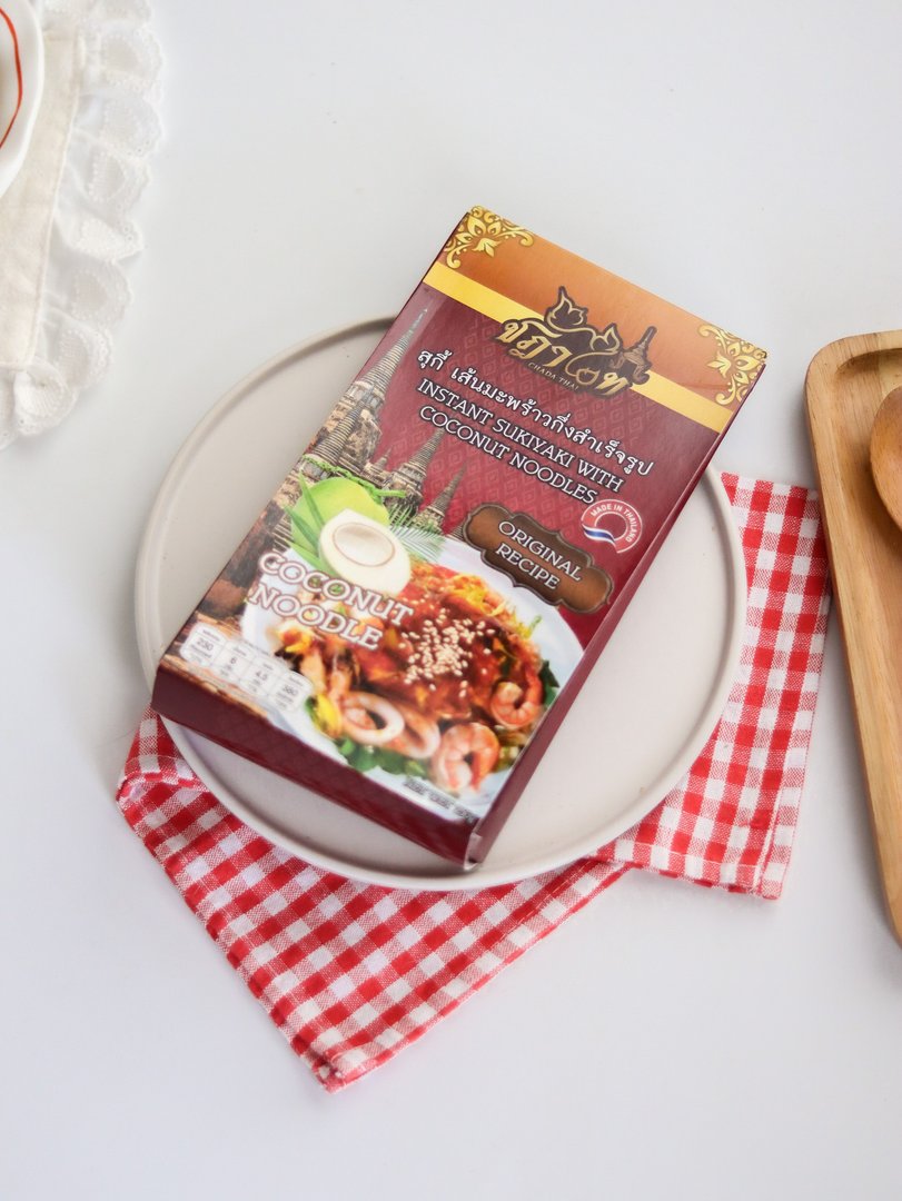 สุกี้ เส้นมะพร้าว กึ่งสำเร็จรูป ตรา ชฎาไท