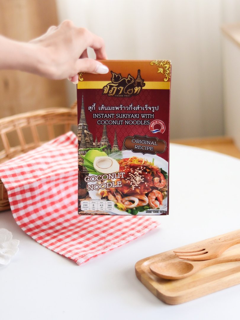 สุกี้ เส้นมะพร้าว กึ่งสำเร็จรูป ตรา ชฎาไท