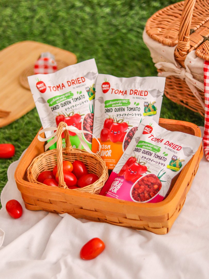 มะเขือเทศราชินีอบแห้ง ขนาด 40 กรัม ตรา แม่ฉุย