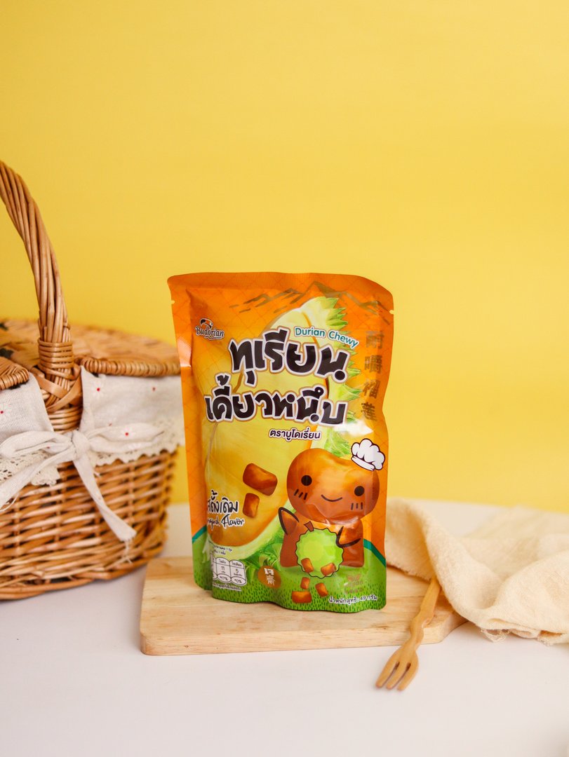 ทุเรียนเคี้ยวหนึบ ขนาด 49 กรัม ตรา บูโดเรียน