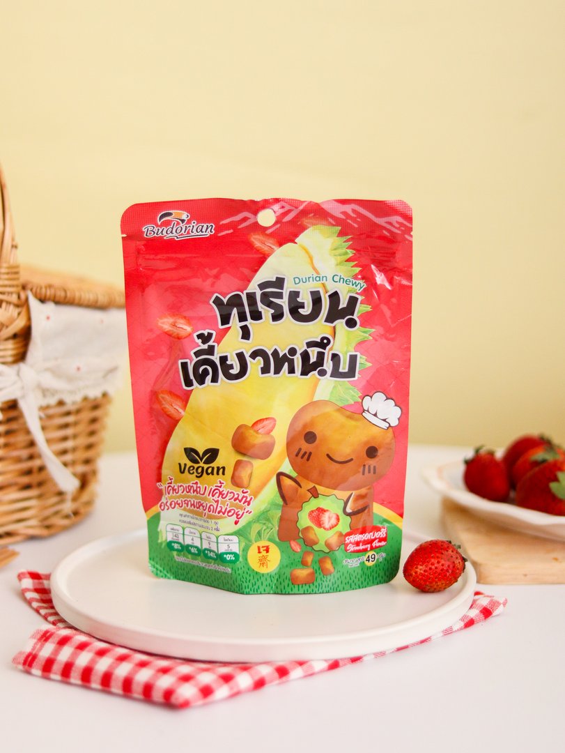 ทุเรียนเคี้ยวหนึบ ขนาด 49 กรัม ตรา บูโดเรียน