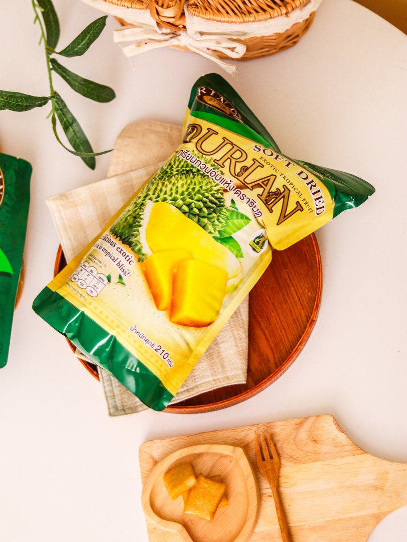 ทุเรียนกวนอบแห้ง ขนาด 210 กรัม ตรา รินดู