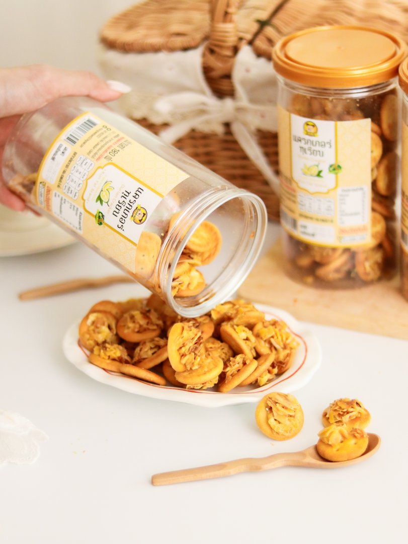 แครกเกอร์ทุเรียน ขนาด 180 กรัม ตรา คุณยาย2