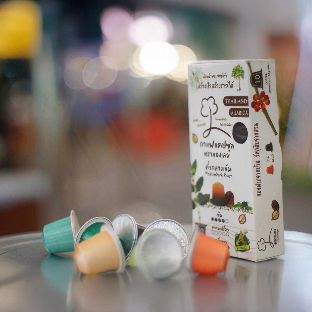 กาแฟแคปซูล ขนาดบรรจุ 10 แคปซูล ตรา ลองเลย