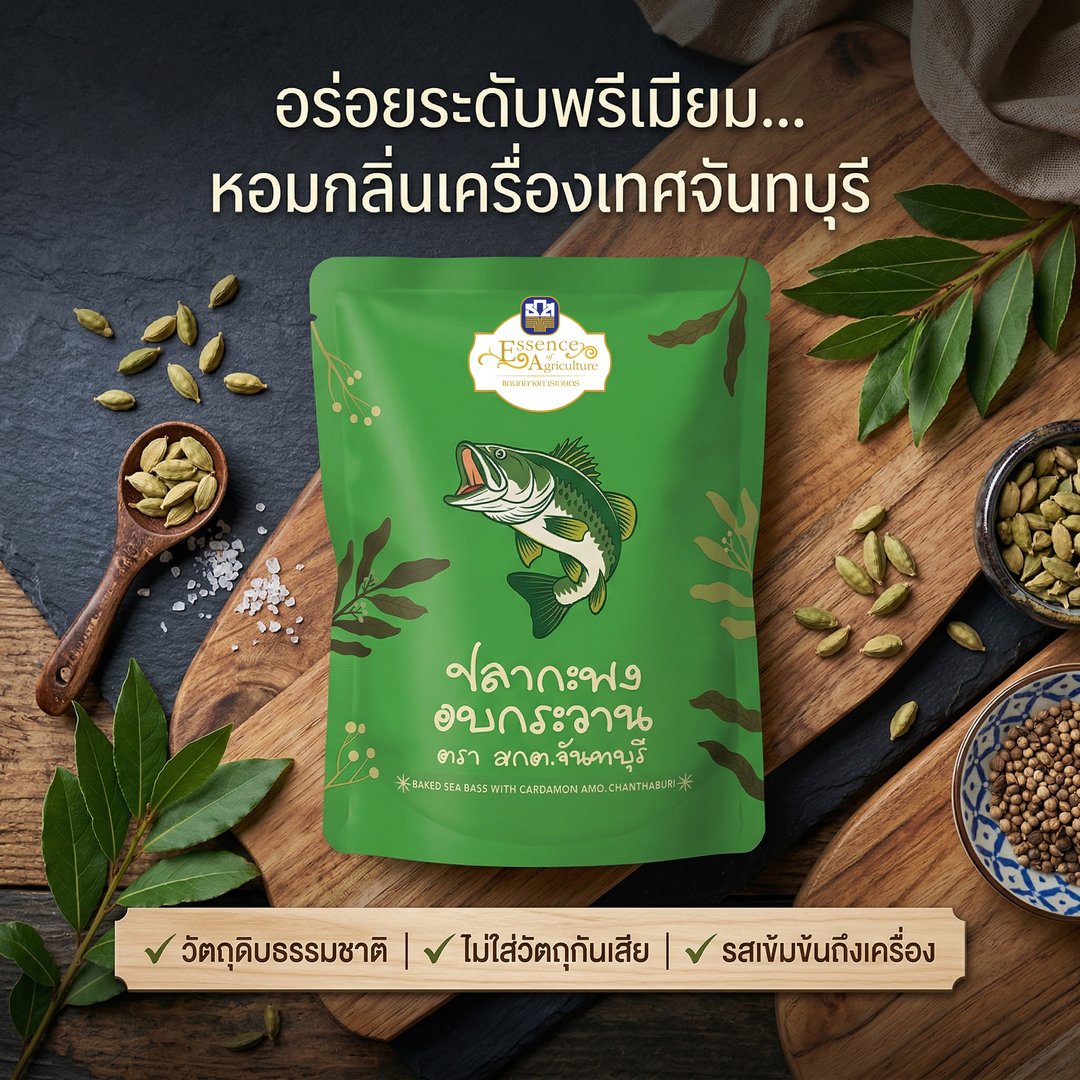 ปลากะพงอบกระวาน